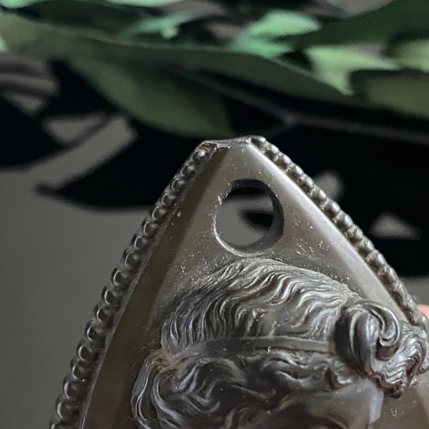 Victorian Gutta Percha Cameo Pendant