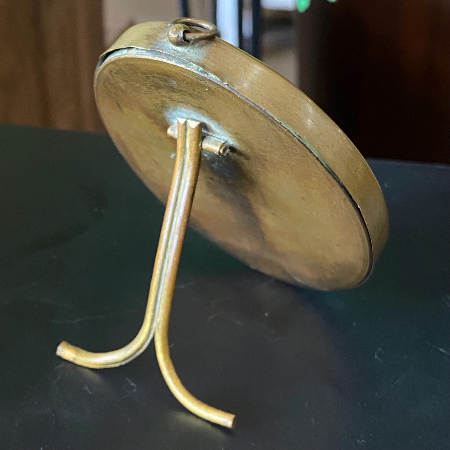 Antique Victorian Woman Photograph in Brass Frame