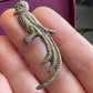 Antique Sterling Silver Bird Brooch