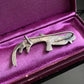 Antique Sterling Silver Bird Brooch