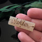 Vintage Mother of Pearl Rectangular "Mother" Gold Filled Wire Brooch