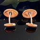 Antique Victorian Oval Gold Filled Oval Blank Monogram Cufflinks