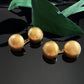 Antique Gold Plated Brass Domed Button Cuff Links