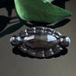 Antique Art Deco Czech Navette Faceted French Jet Glass Mourning Pin Brooch