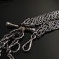Antique Georgian Cut Steel Bead Watch Fob Chain