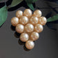 Antique Vintage Large Faux Pearl Cluster Brooch