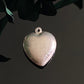 Vintage Sterling Silver Friendship Handshake Repousse Puffy Heart Charm Pendant