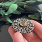 Antique Georgian Black Dot Paste Silver Brooch