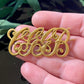 Antique Victorian Monogram C.G.G.B. Initials Cutout Brooch
