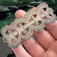 Antique Victorian Engraved Sterling Silver Slide Buckle