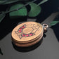 Antique Victorian Gold Filled Pink Paste Lyre Oval Fob Locket