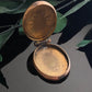 Antique Victorian Gold Filled Pink Paste Lyre Oval Fob Locket