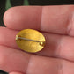 Antique Petite Oval Blank Monogram Rose Gold Filled Pin