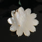 Vintage Carved Mother of Pearl Flower Pendant