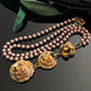 Vintage Bakelite Flower Drop Bead Necklace