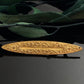 Antique Art Nouveau Gilt Flower Long Navette Pin Brooch