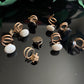 Antique Victorian Gold Filled Coil Button Lot