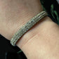 Vintage Pot Metal Rhinestone Bangle