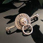 Antique Edwardian Sterling Silver Doorknocker PIn Brooch