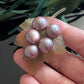 Vintage Celluloid Faux Purple Pearl Grape Bunch Leaf Brooch