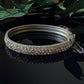 Vintage Pot Metal Rhinestone Bangle
