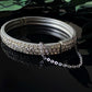 Vintage Pot Metal Rhinestone Bangle