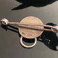 Antique Edwardian Sterling Silver Doorknocker PIn Brooch