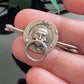 Antique Edwardian Sterling Silver Doorknocker PIn Brooch