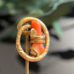 Antique Victorian Branch Coral Love Knot Stickpin