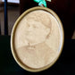 Antique Victorian Woman Photograph in Brass Frame