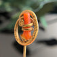 Antique Victorian Branch Coral Love Knot Stickpin