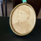 Antique Victorian Woman Photograph in Brass Frame