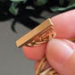 Antique Gold Filled Slim Geometric Wax Seal Blank Fob Charm With Slide