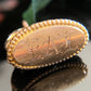 Antique Gold Filled Monogram Initials E.A.L. Wax Seal Fob Charm