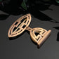 Antique Gold Filled Slim Geometric Wax Seal Blank Fob Charm With Slide