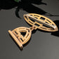 Antique Gold Filled Slim Geometric Wax Seal Blank Fob Charm With Slide