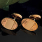 Antique Victorian Oval Gold Filled Oval Blank Monogram Cufflinks