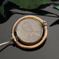 Antique Victorian Mourning Jet Glass Swivel Photograph Brooch