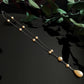 Antique Vintage Sterling Silver Glass Pearl Drop Necklace 16"