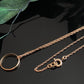 Vintage 10k Gold Baby Ring on Gold Plated Krementz Chain Necklace 18”