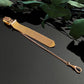 Antique Gold Filled Slim Mesh Vest Clip Watch Fob Chain