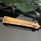 Antique Victorian Gold Filled Rose Cut Garnet Hollowware Torch Brooch