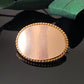 Antique Petite Oval Blank Monogram Gold Filled Pin