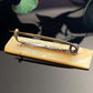 Antique Victorian Mother of Pearl Rectangle Engraved Name "JENNIE"  Brooch