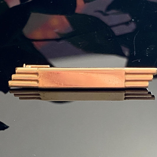 Vintage ZUCOLOR Blank Monogram Bar Pin