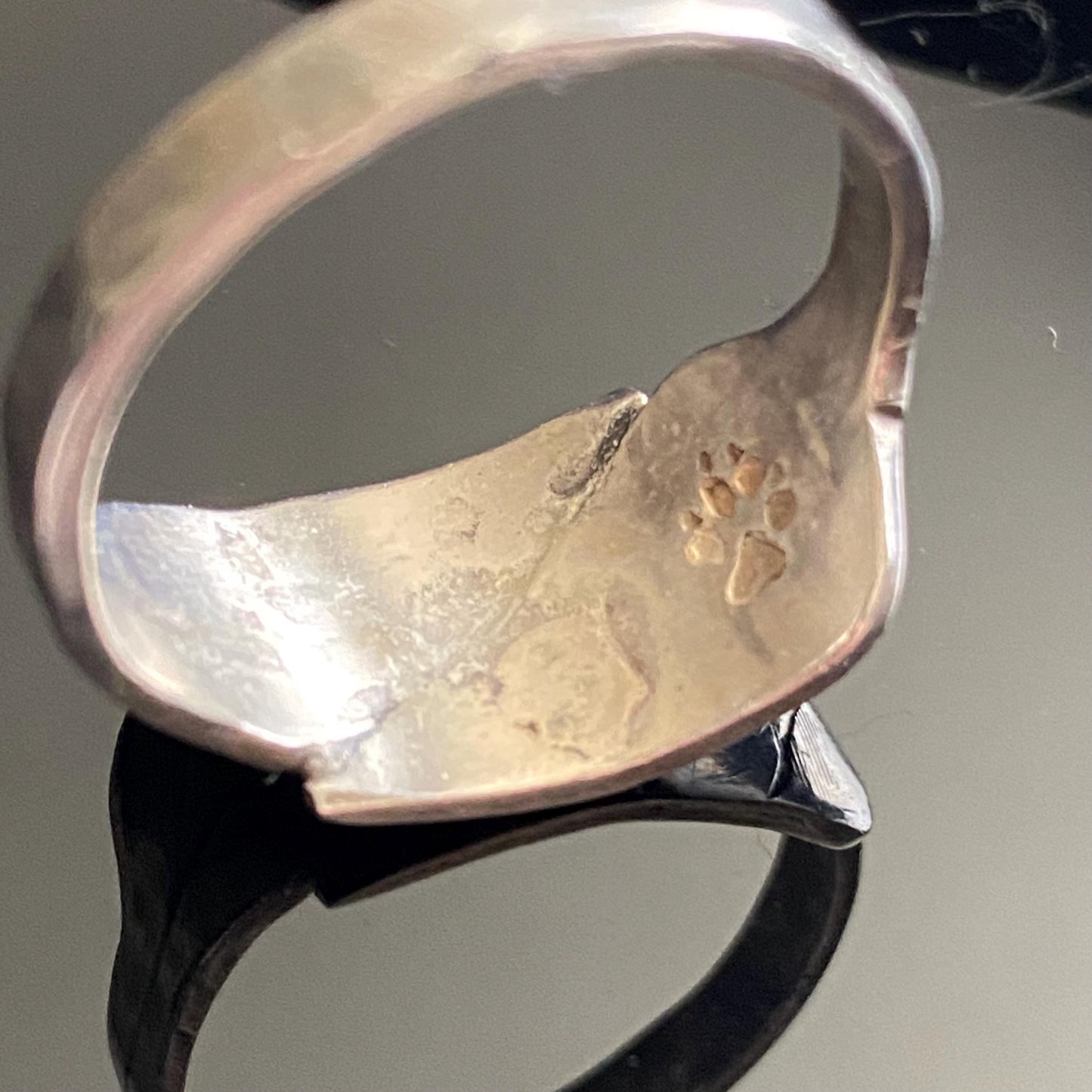 Vintage 925 Sterling Silver Artisan Double Leaf Wrap Ring Size 10