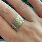Vintage 925 Sterling Silver Artisan Double Leaf Wrap Ring Size 10