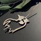 Antique Edwardian French Paste Sterling Silver Chicken Hen Brooch