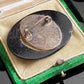 Antique Oval French Jet Glass Mourning Brooch