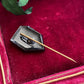 Antique French Jet Glass Stickpin
